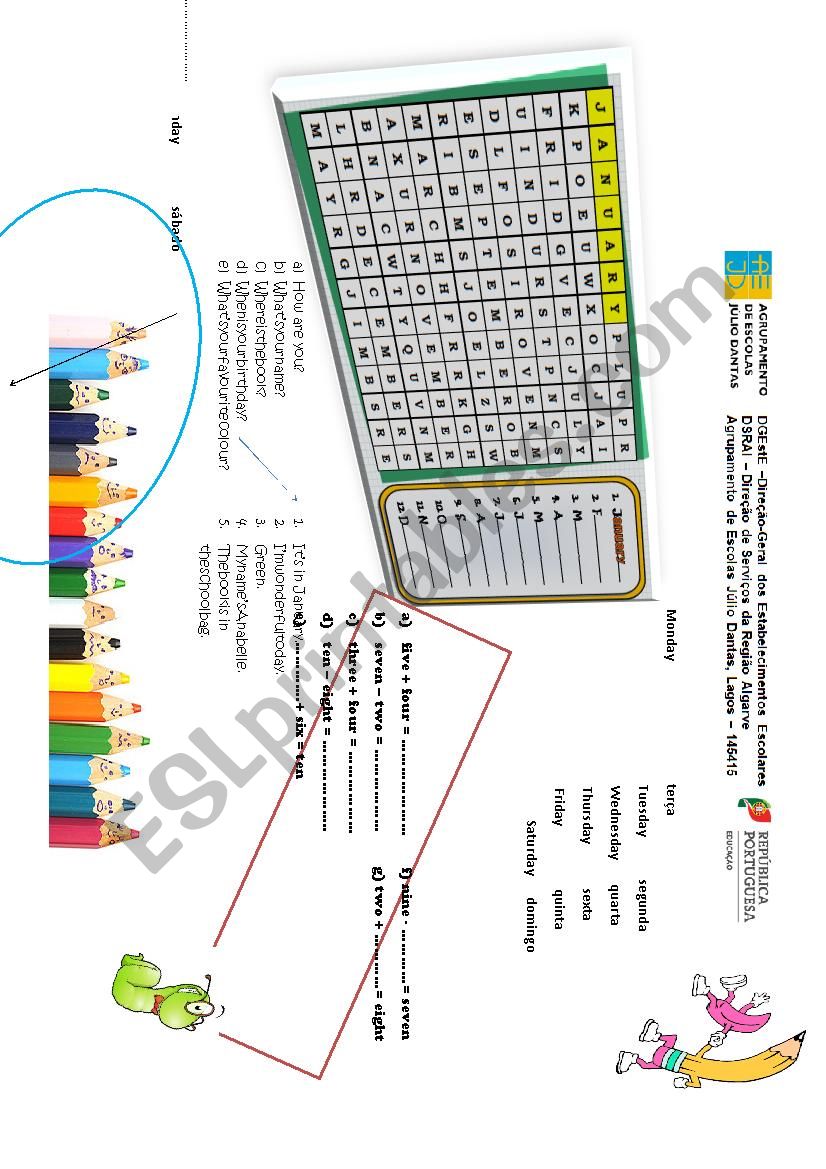 revision work worksheet