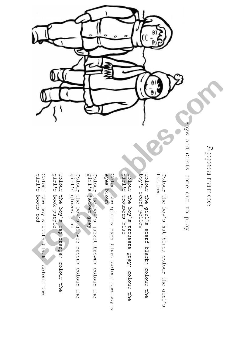 Appearance - clothing and body parts