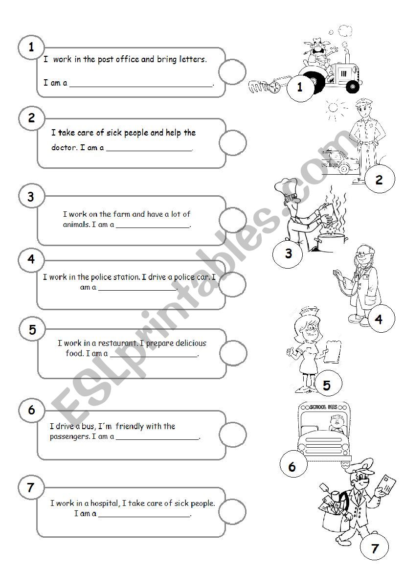 Jobs worksheet