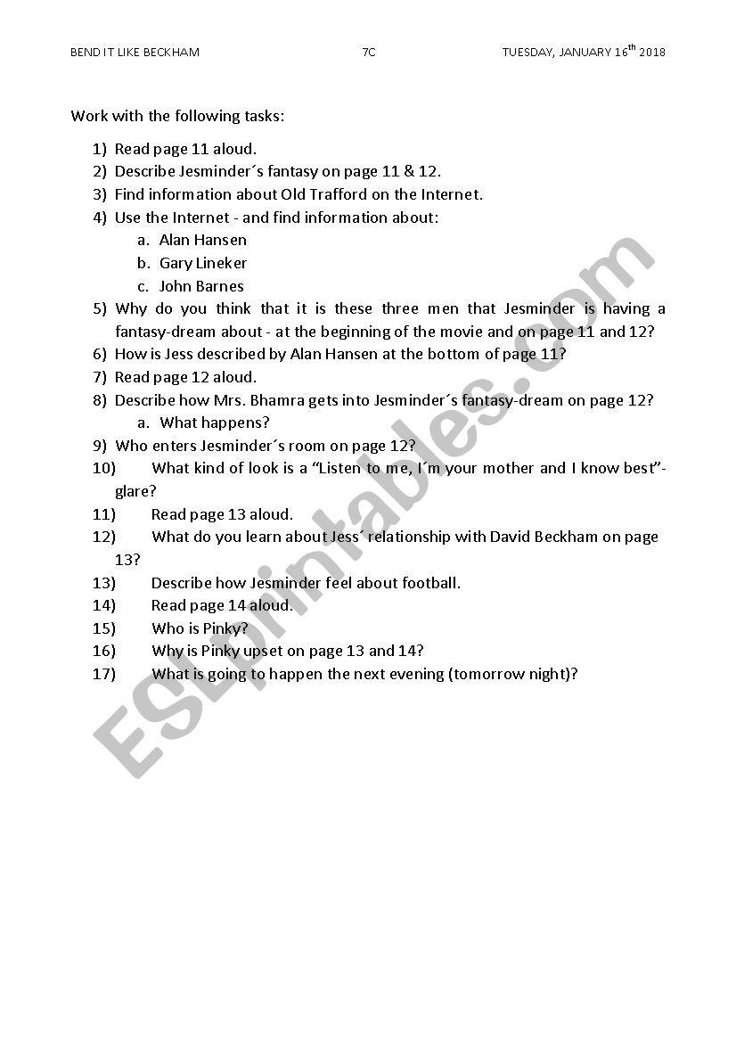 Page 11 to 14 worksheet