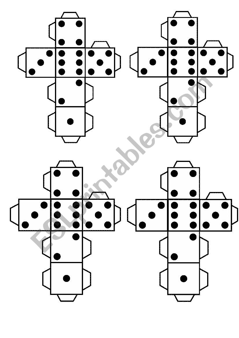 dice worksheet