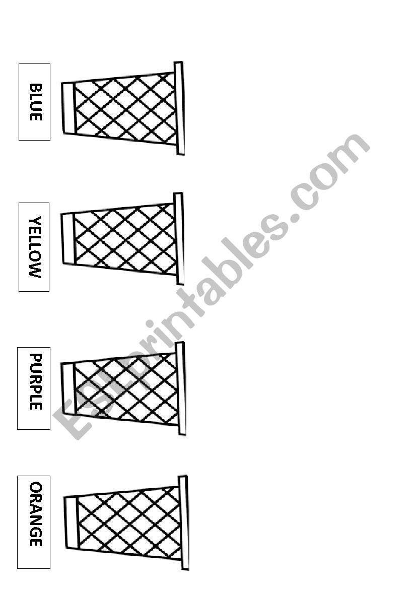 Ice Cream Colour Match worksheet