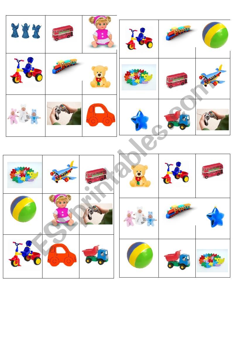 BINGO TOYS worksheet