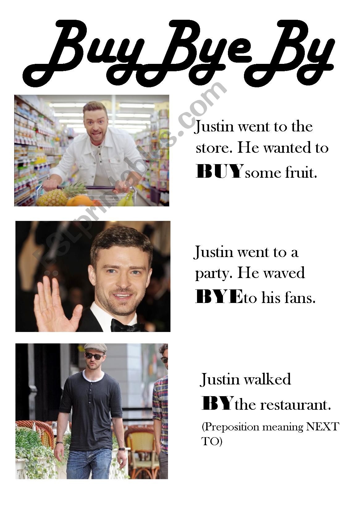 Buy Bye By Justin Timberlake Poster