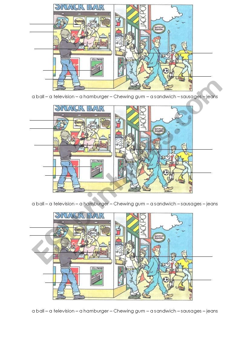 words french-english worksheet