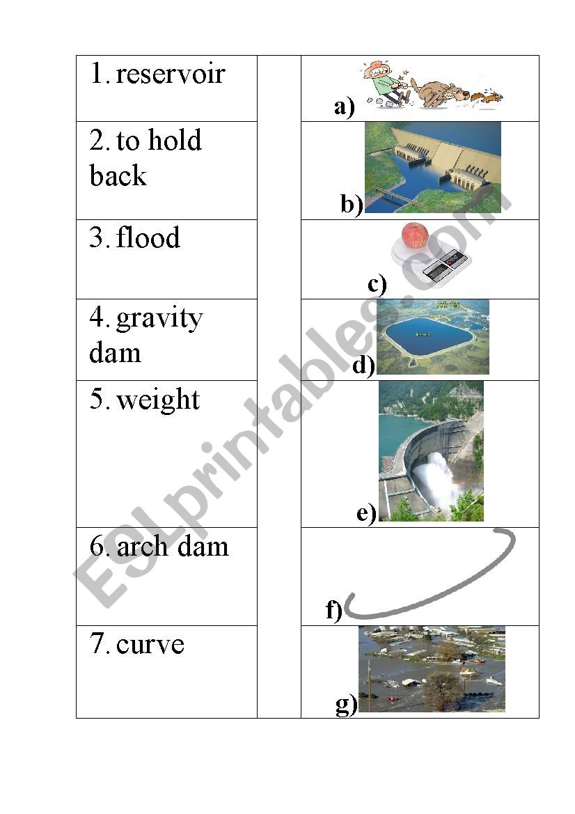 dam words worksheet