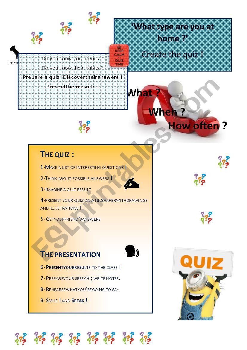 What type are you at home? worksheet