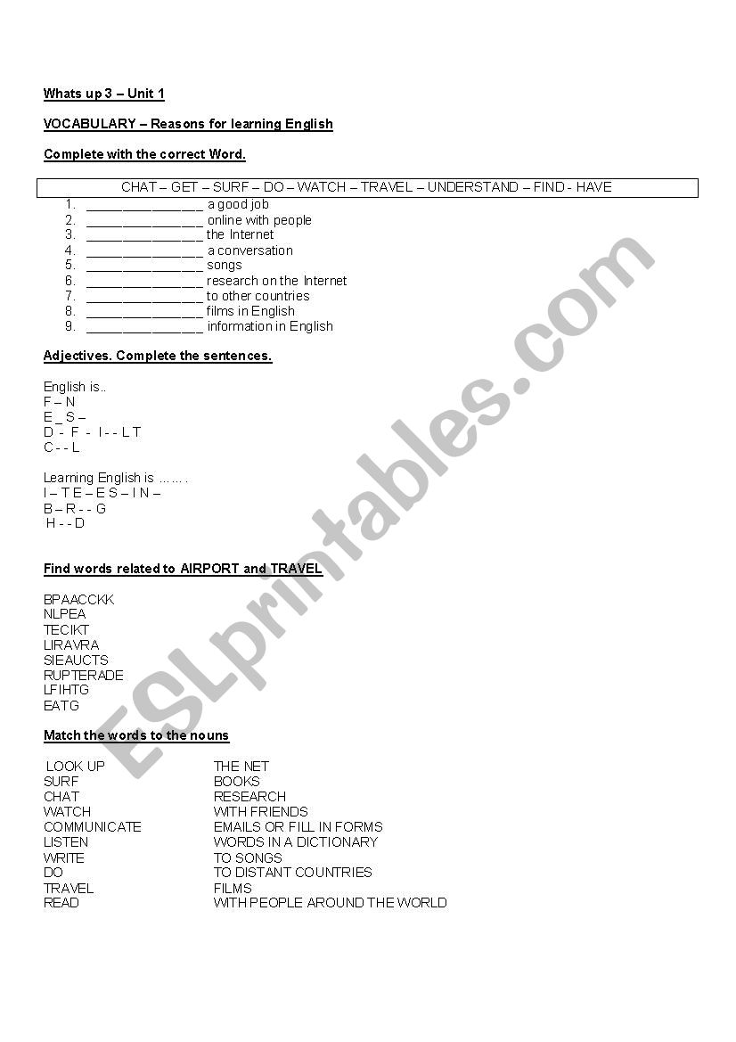 Present Simple And Continuous worksheet