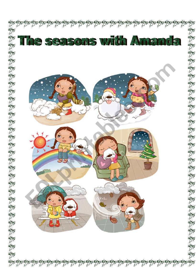 the seasons with amanda- worksheet