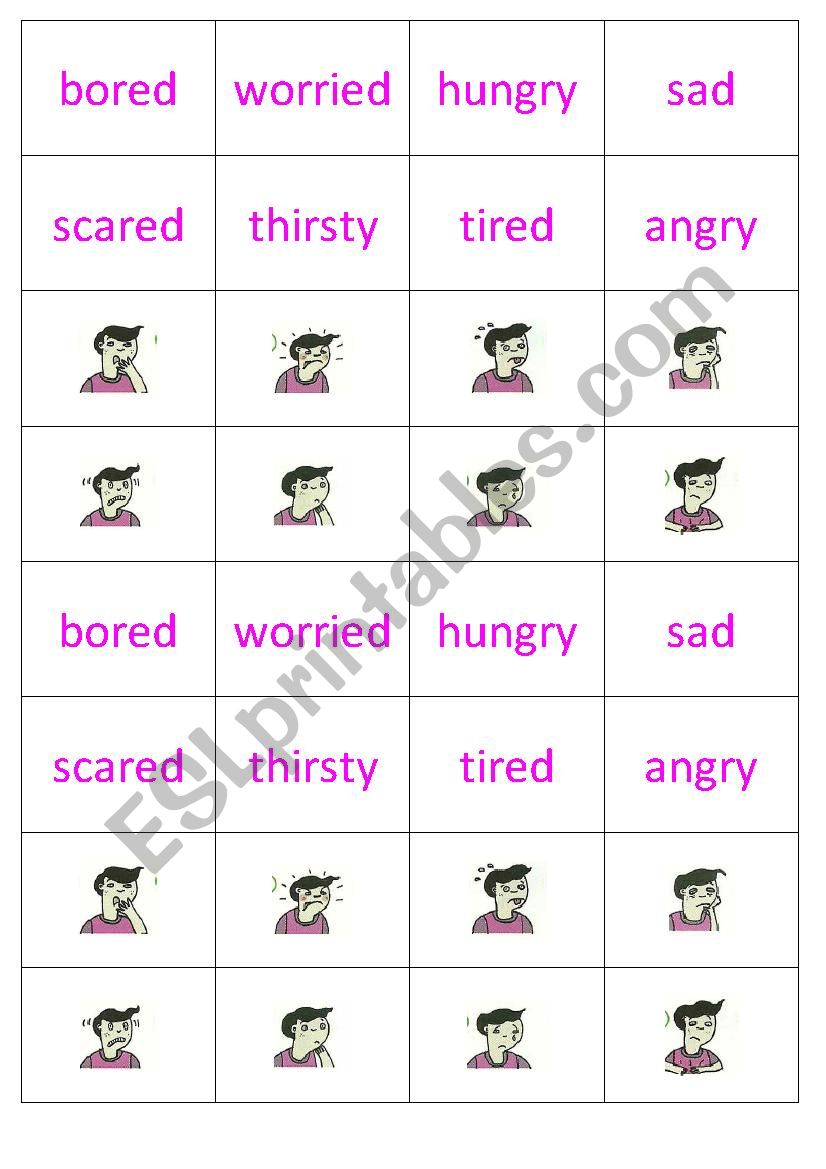 Feelings worksheet