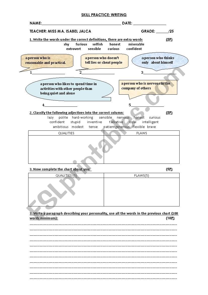 Connectors for reasons worksheet