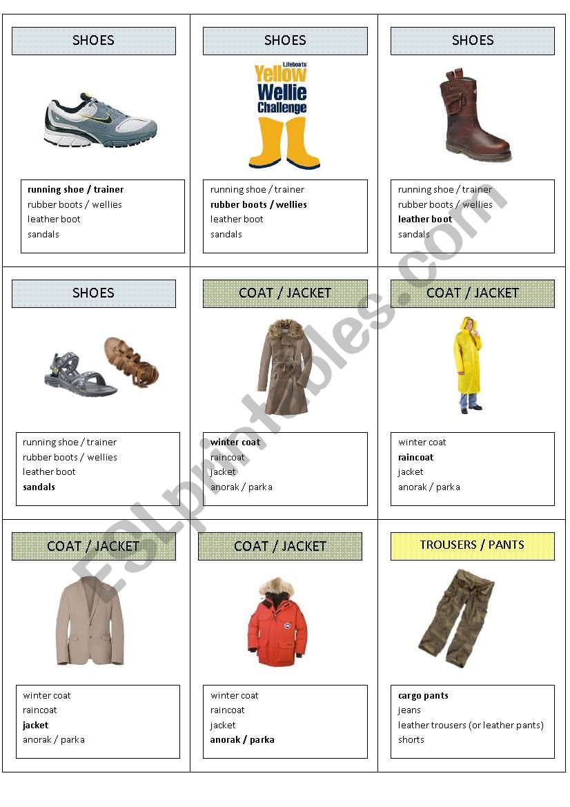 clothes - Happy Family worksheet