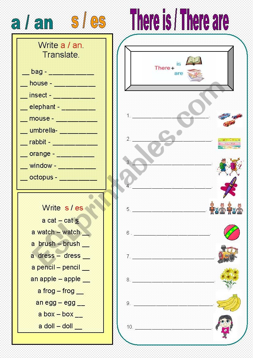 Elementary test worksheet