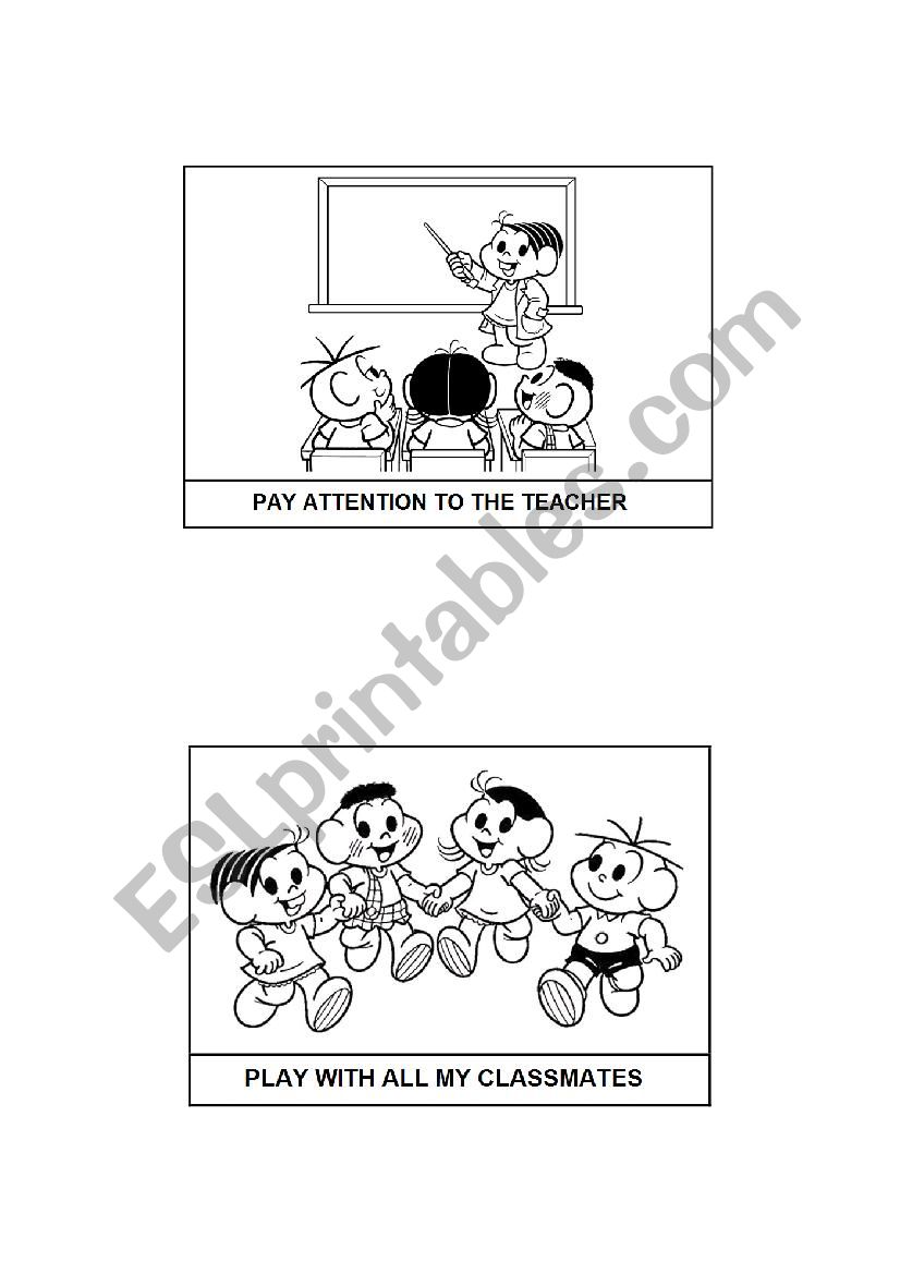 Class Rules worksheet