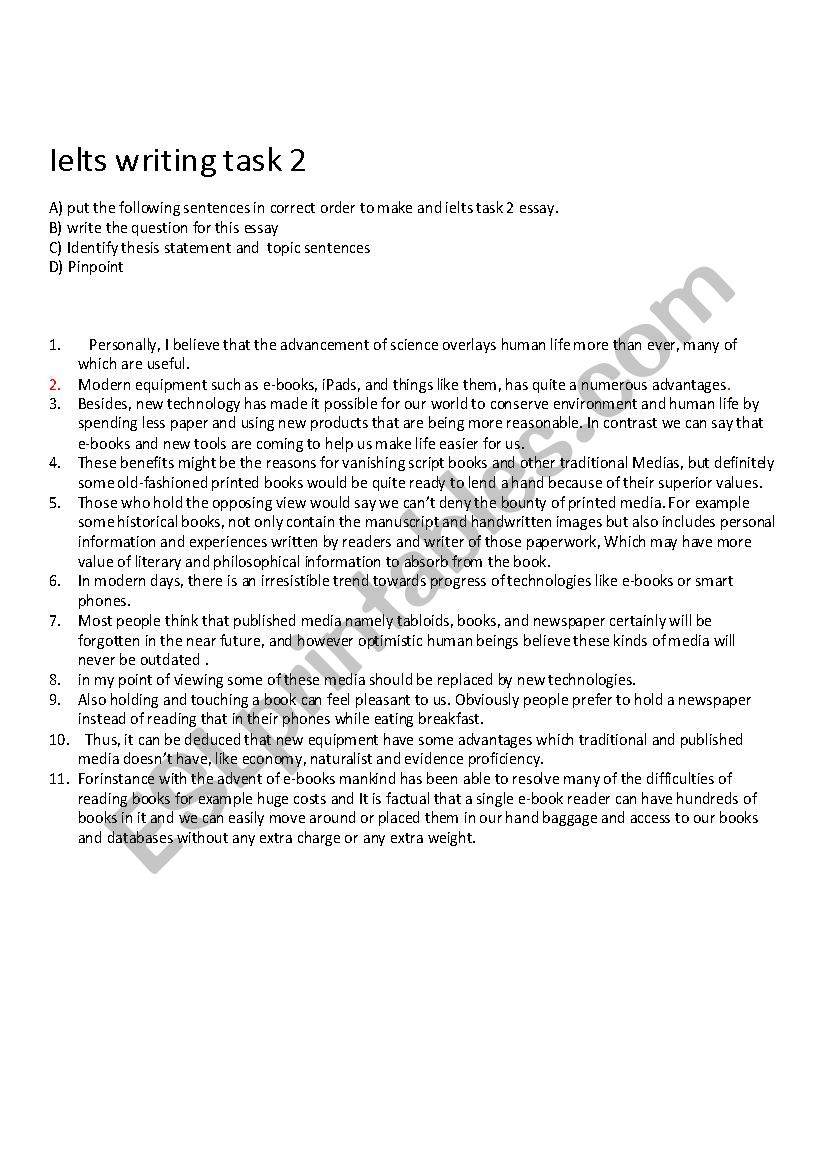 ielts writing task 2 worksheet