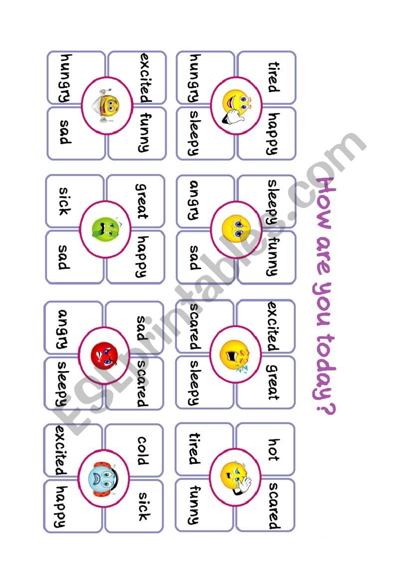 emotions worksheet