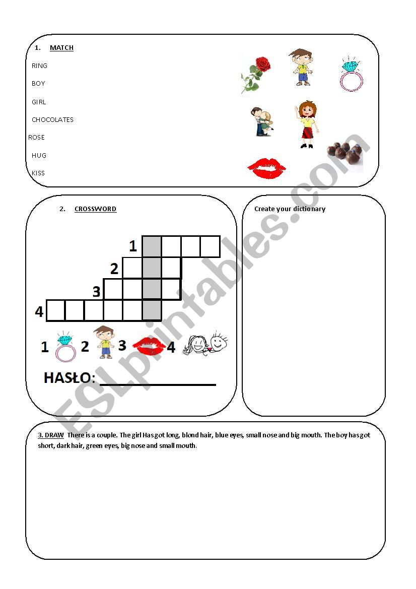 valentines day worksheet