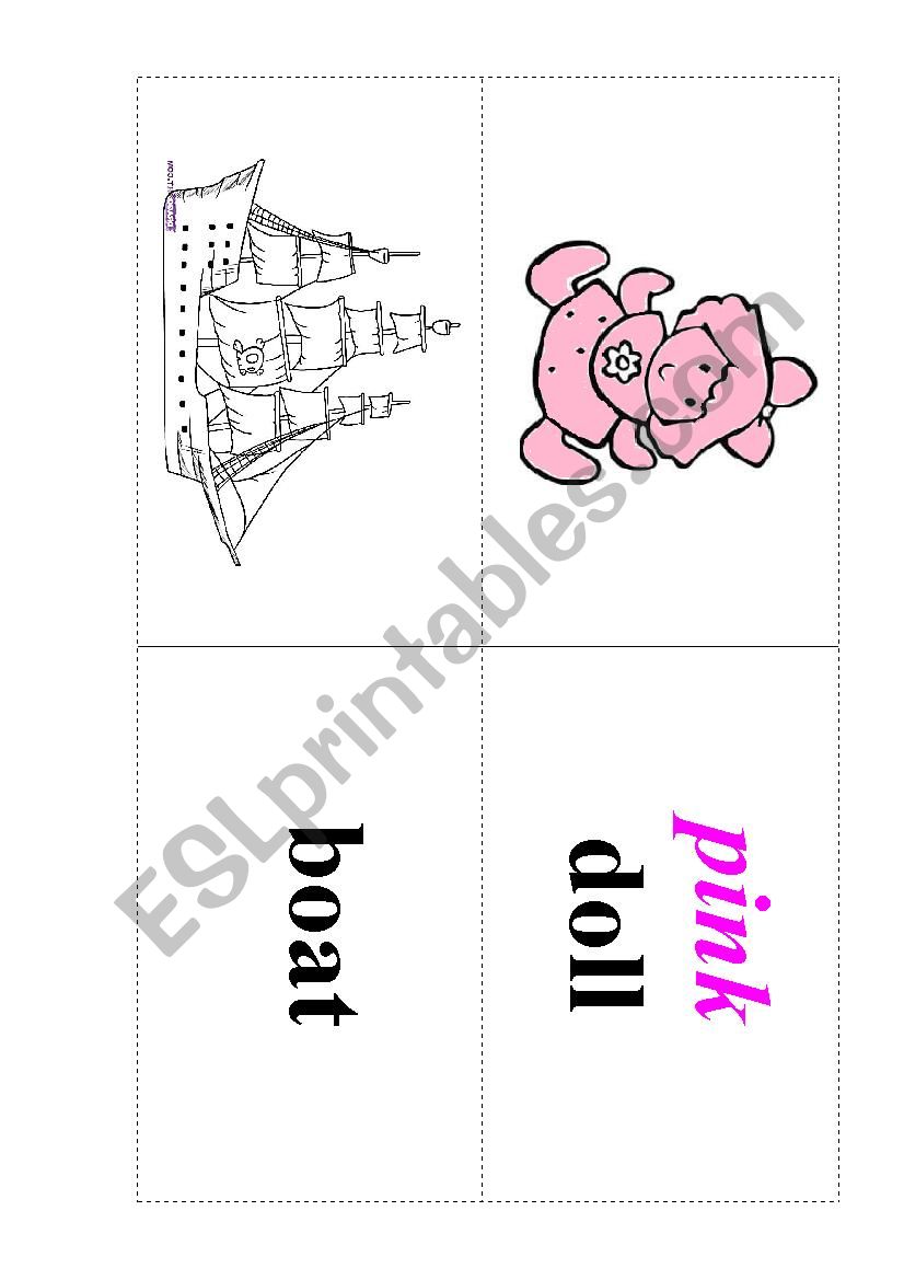 COMPLETE SET OF TOYS FLASHCARDS