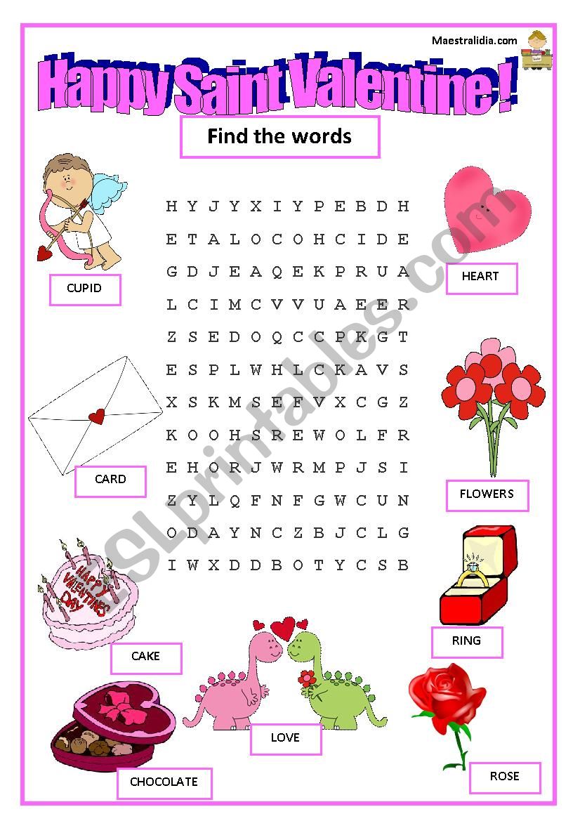 St. Valentine by maestralidia worksheet