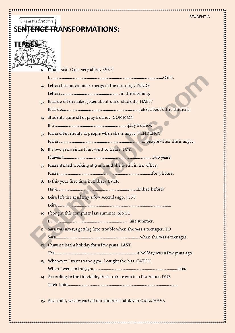 tenses-sentence-transformations-esl-worksheet-by-marianzz