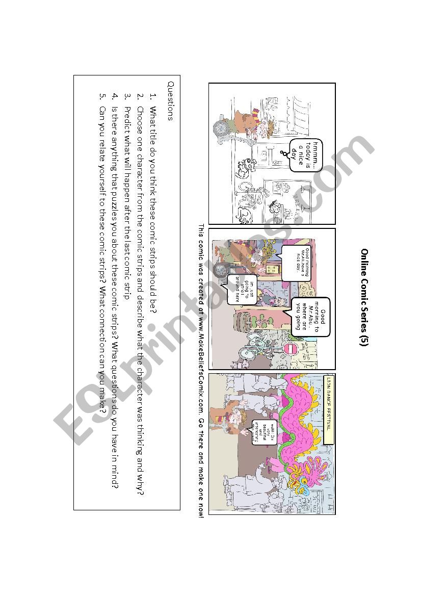 Comic Strips Reading Comprehension JKK (5)