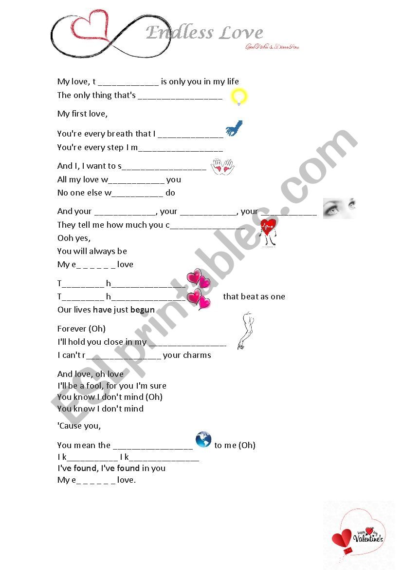 Endless Love worksheet