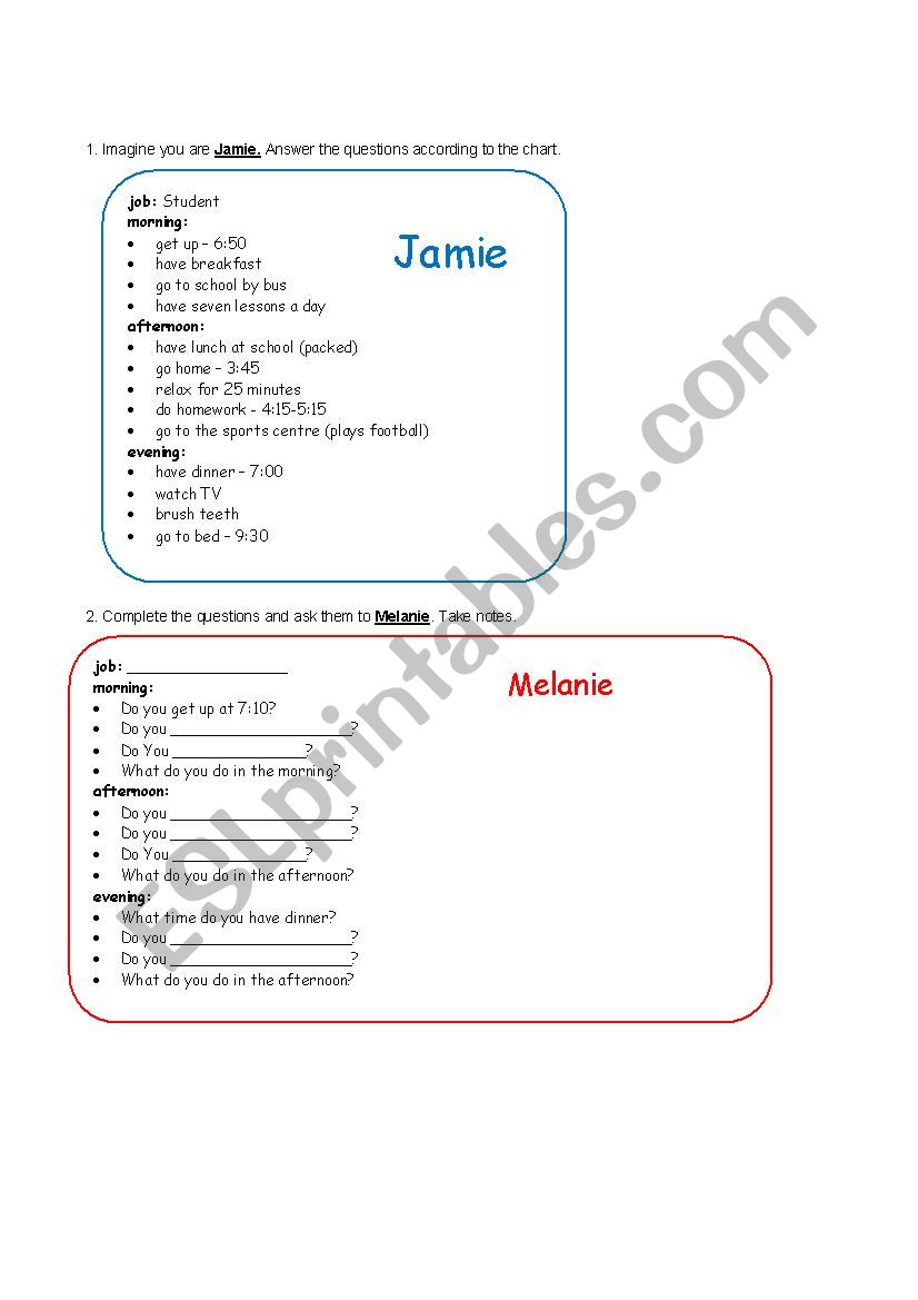 Simple Present worksheet