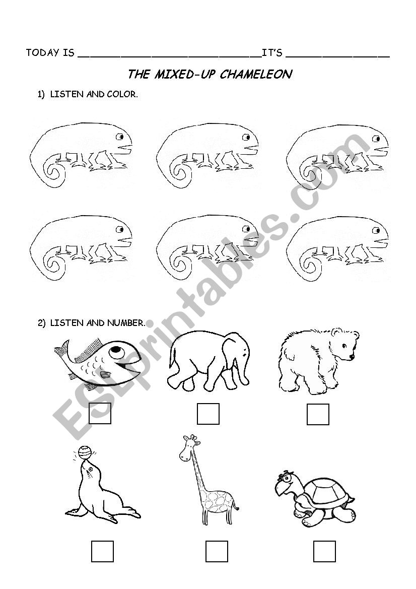 Parts of the body worksheet