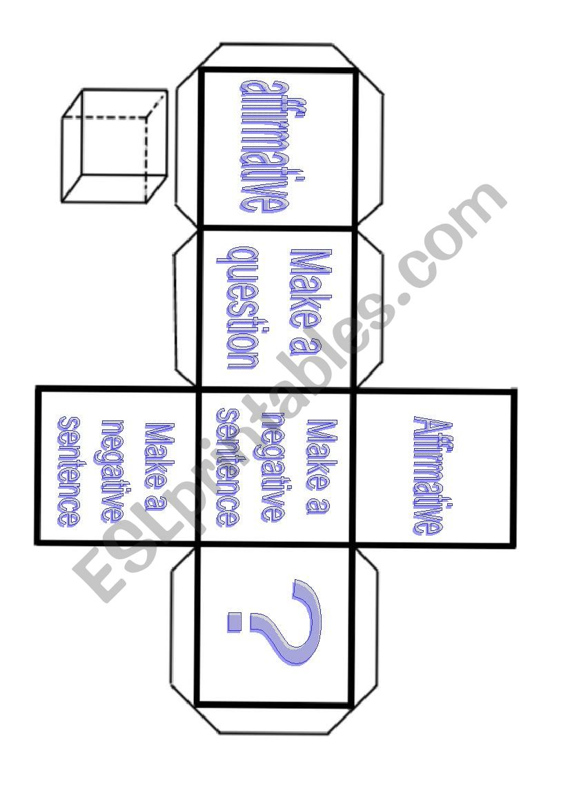 Dice affirmative negative interrogative sentences