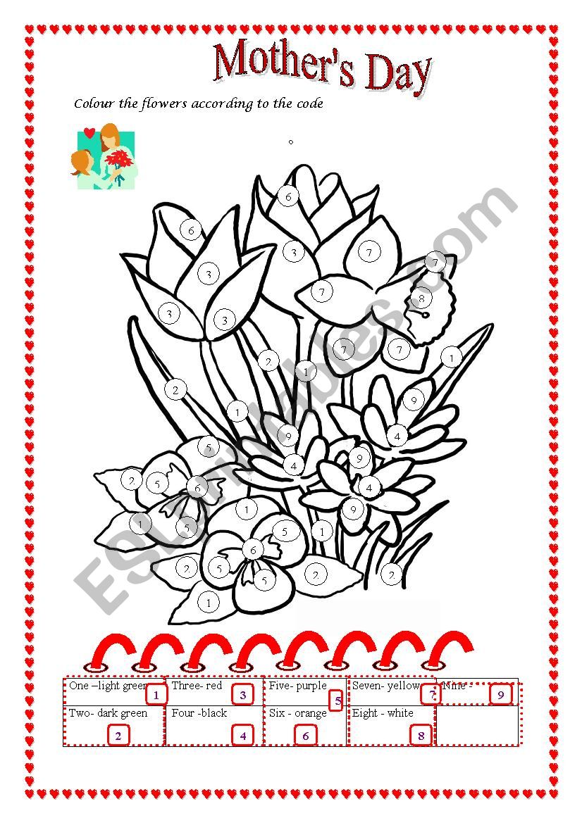 Mothers Day worksheet