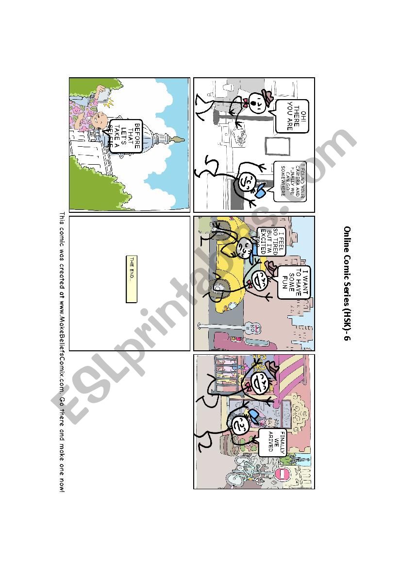 Comic Strips Reading Comprehension HSK (6)