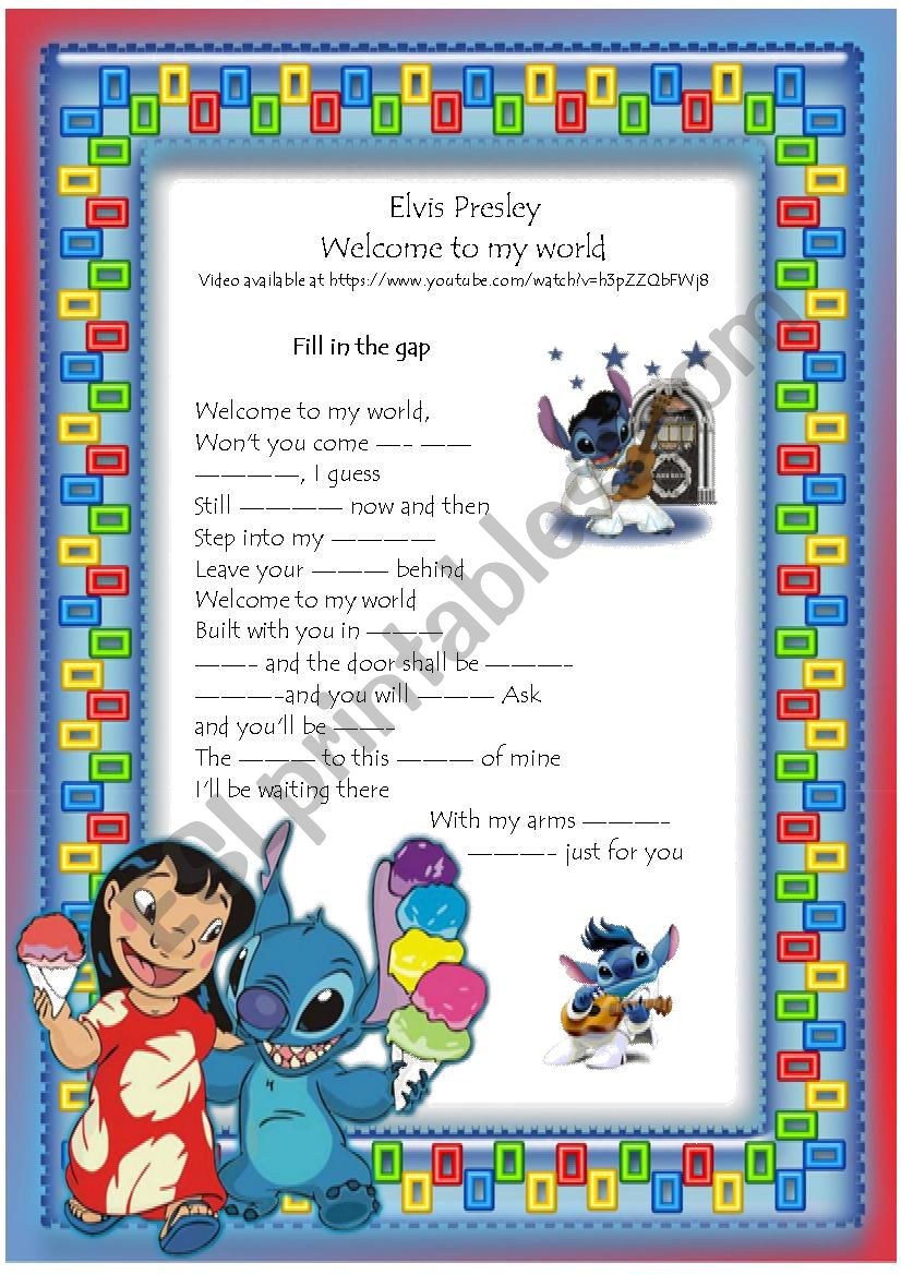 Elvis Presley song Welcome to my world + Video