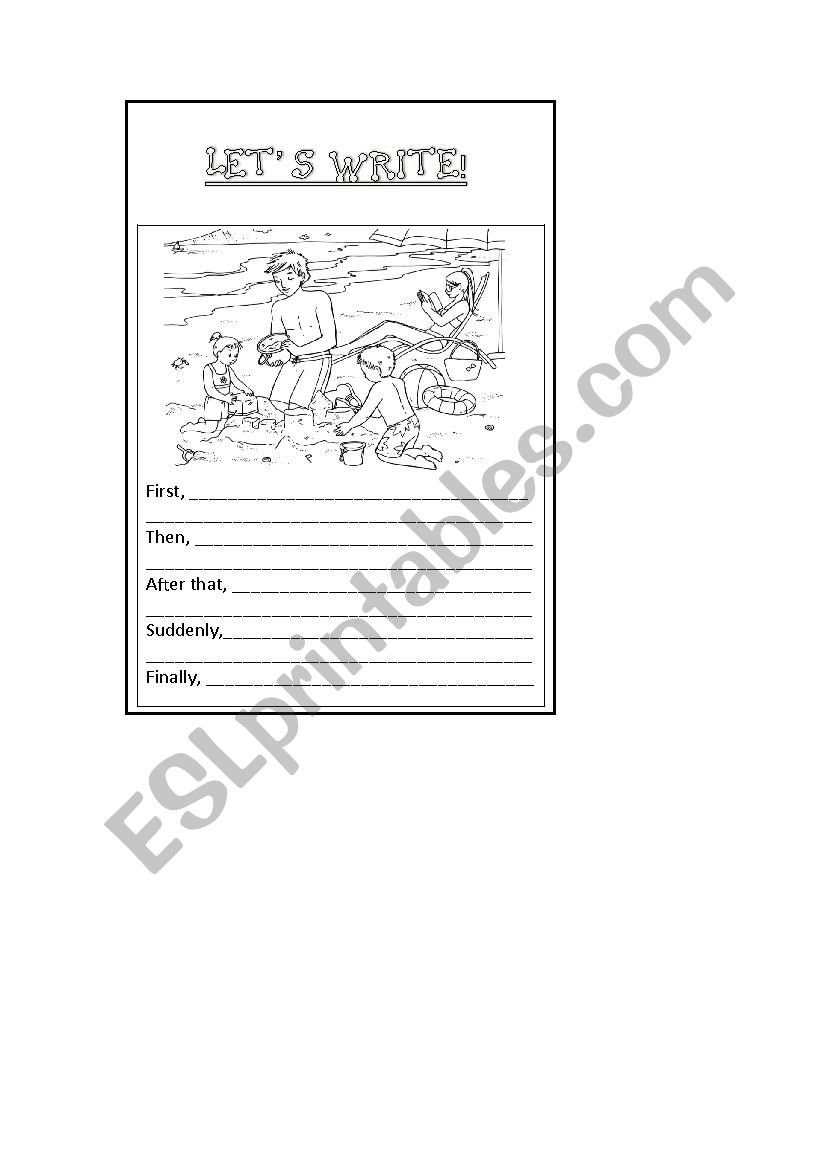 Sequence of events worksheet