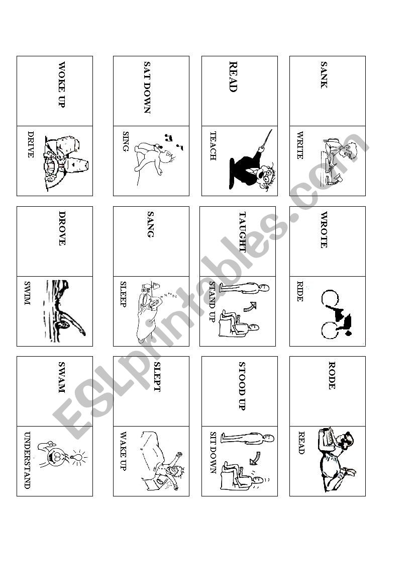 Action Dominoes worksheet