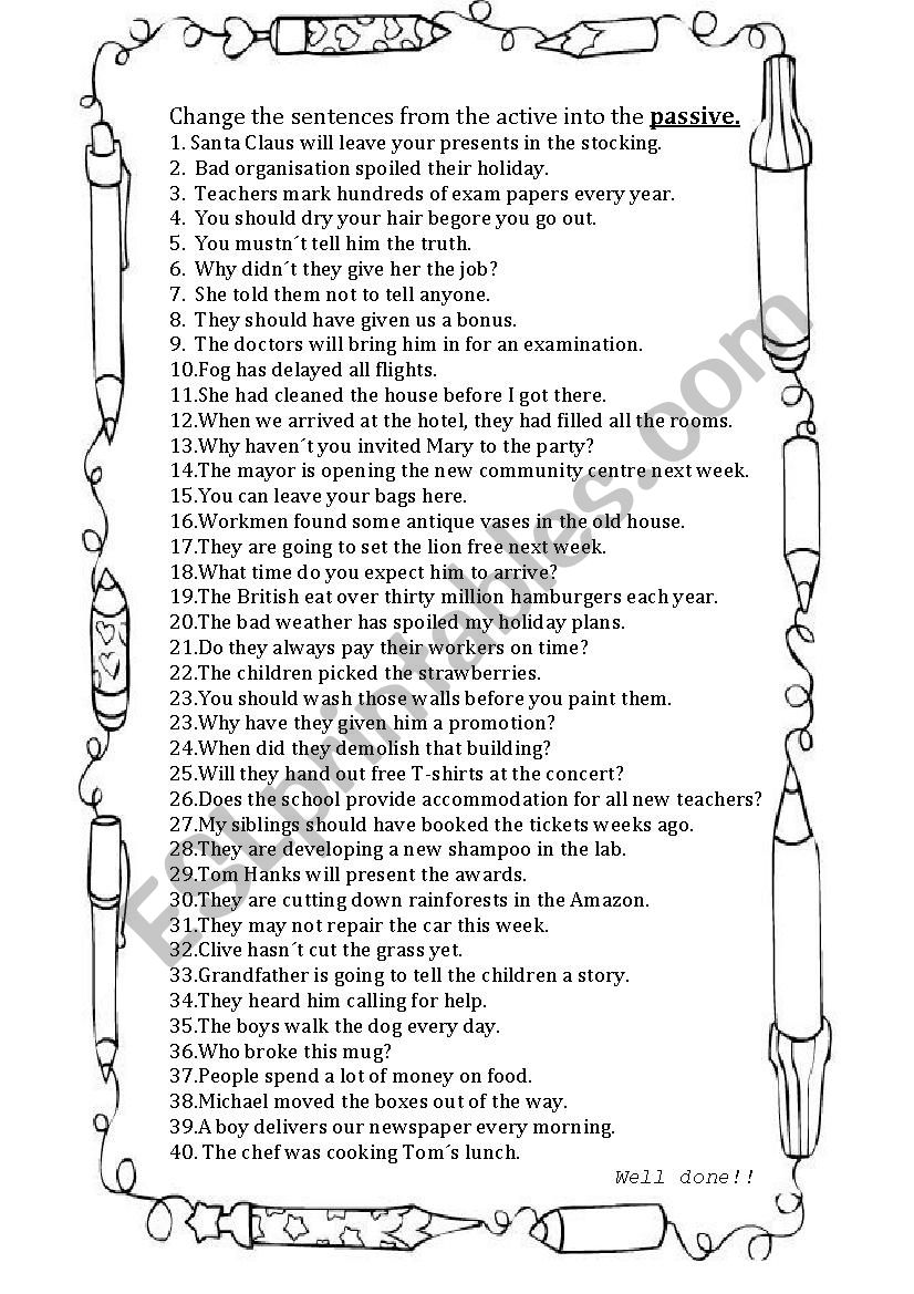 Passive voice with two objects