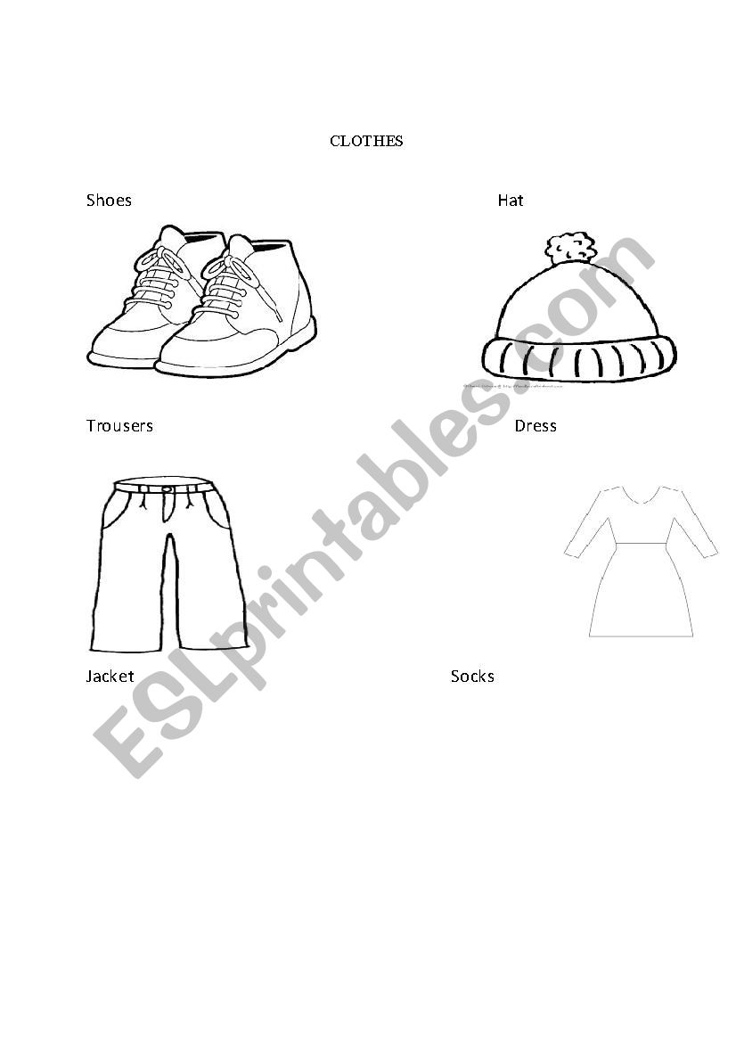 Clothes  worksheet