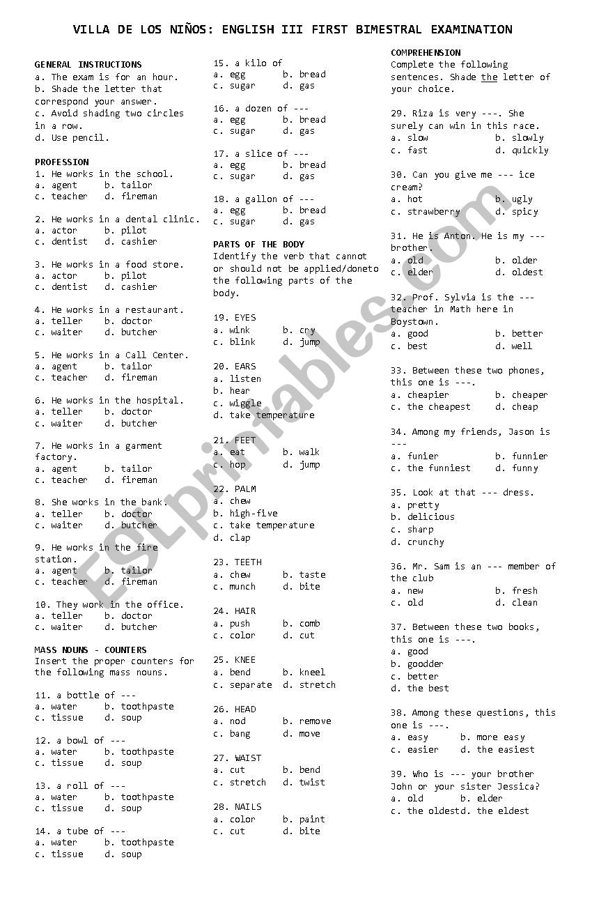 adjective-comparison-esl-worksheet-by-niordgreat