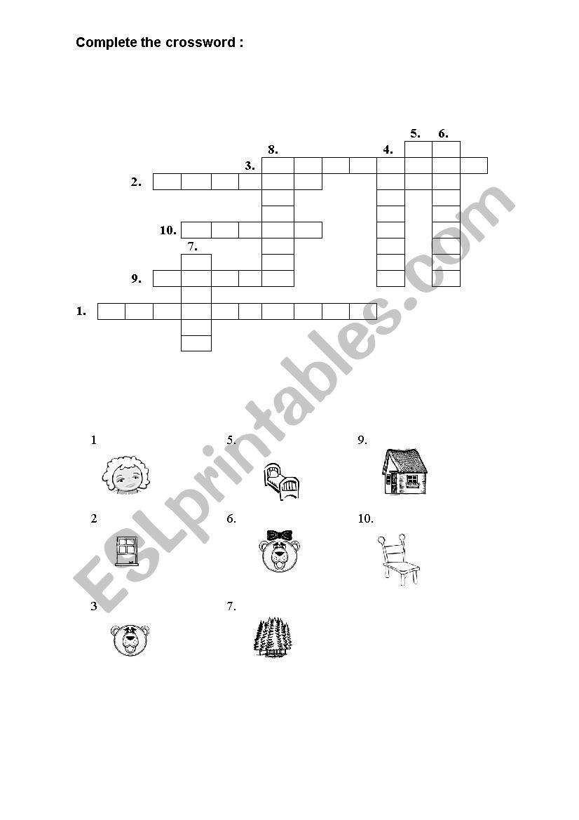 Goldilocks Project worksheet