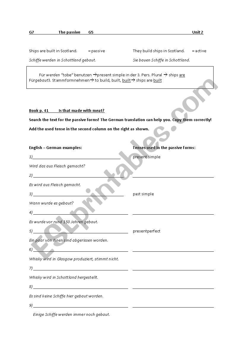 active-passive-forms worksheet