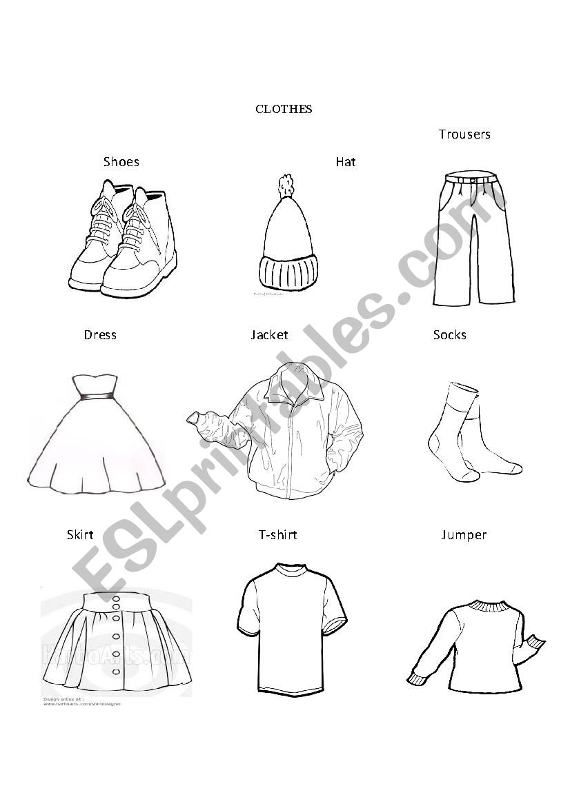 Clothes  worksheet