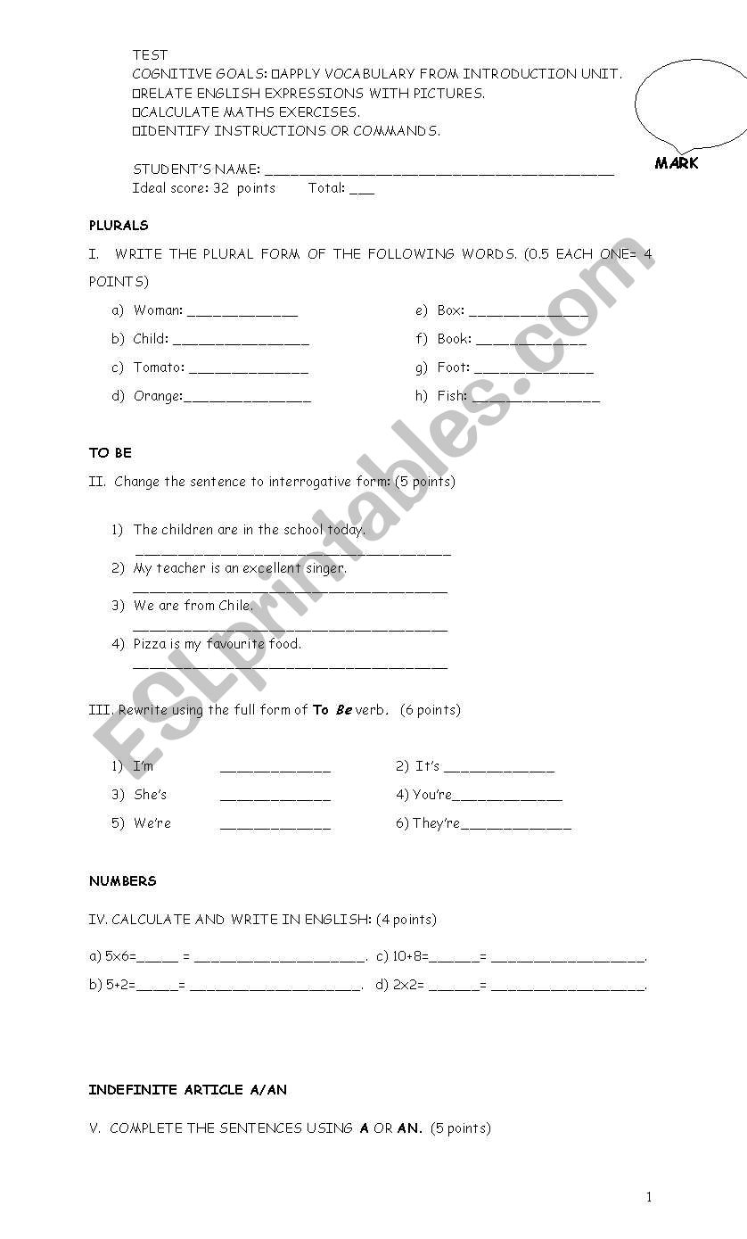 elementary introduction to English