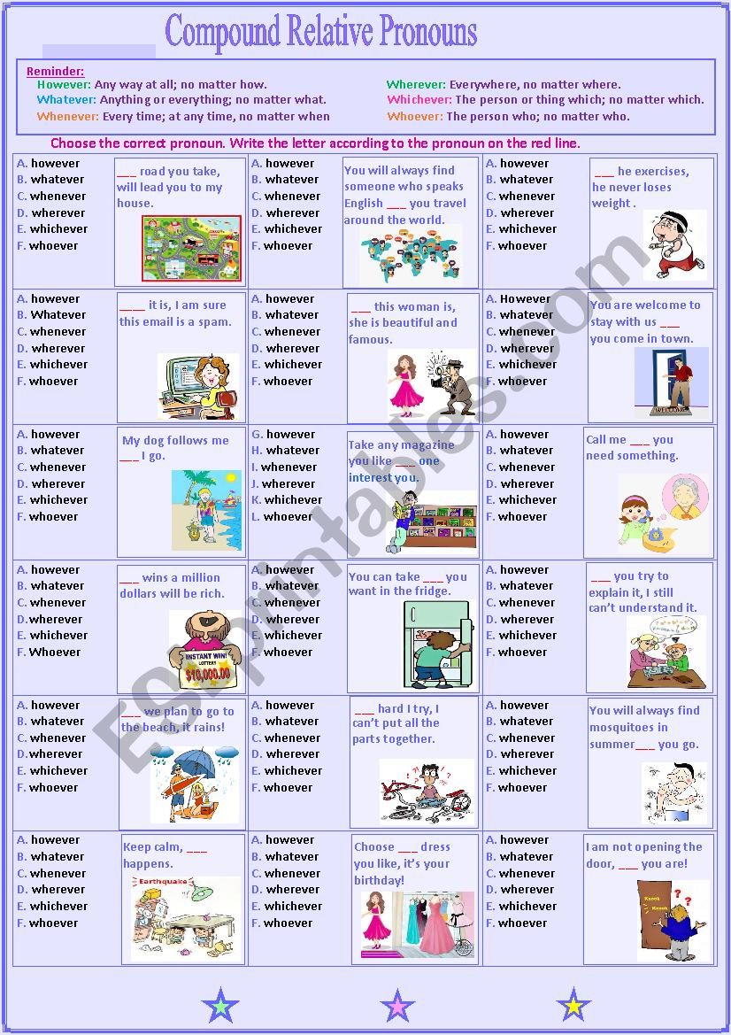 compound-relative-pronouns-esl-worksheet-by-sunshinenikki