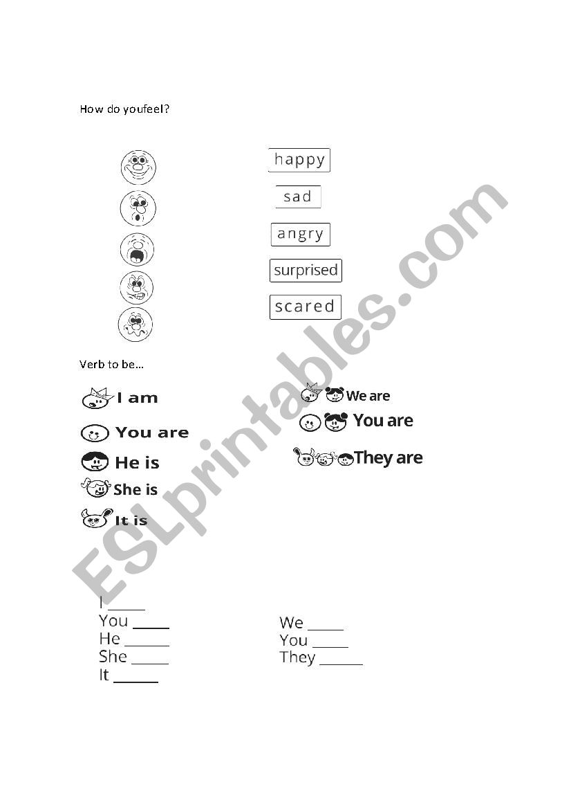 HOW DO YOU FEEL? worksheet