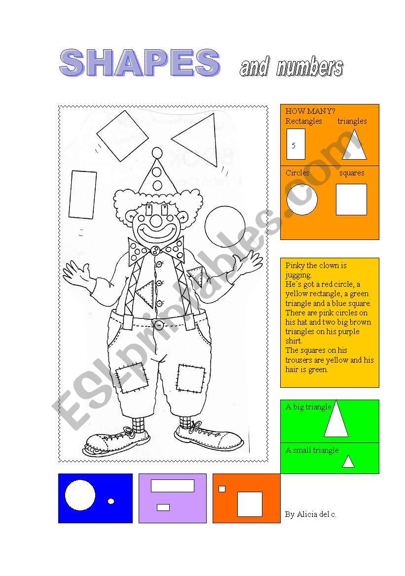 SHAPES AND NUMBERS  07-08-08 worksheet