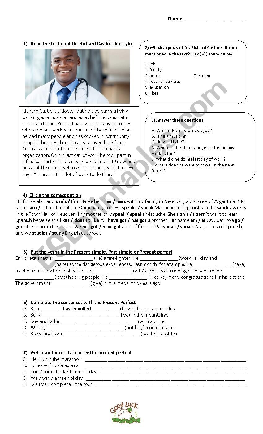 Diagnosis 4 worksheet