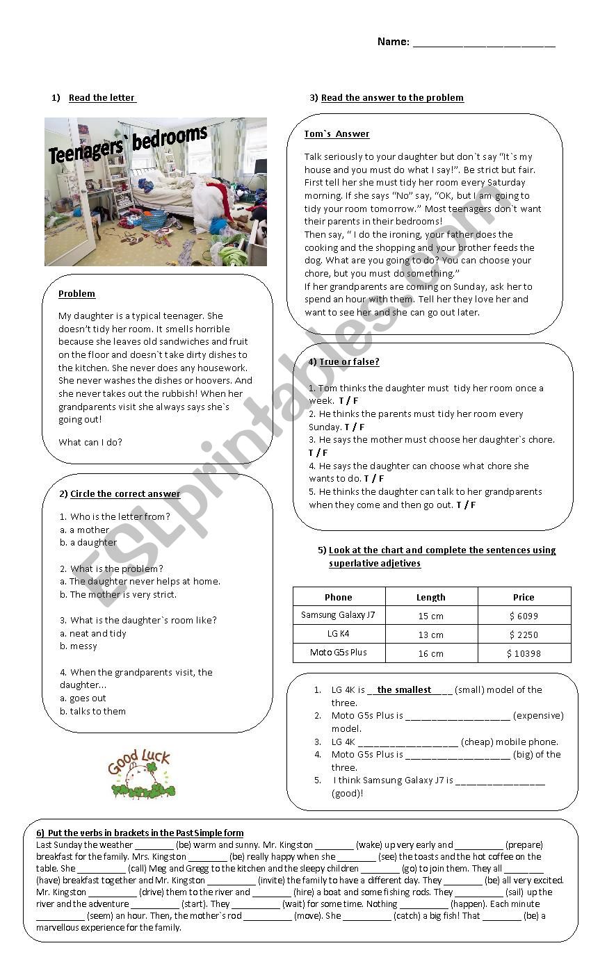 Diagnosis 5 worksheet