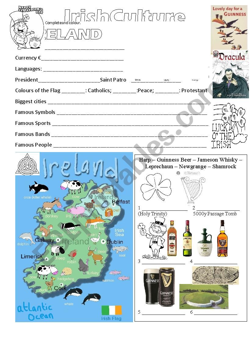 Ireland Quiz worksheet