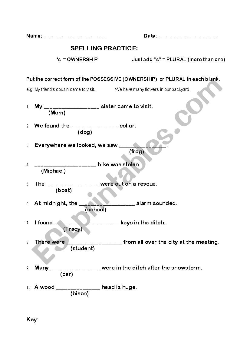 19-possessive-pronouns-worksheets-for-esl-worksheeto