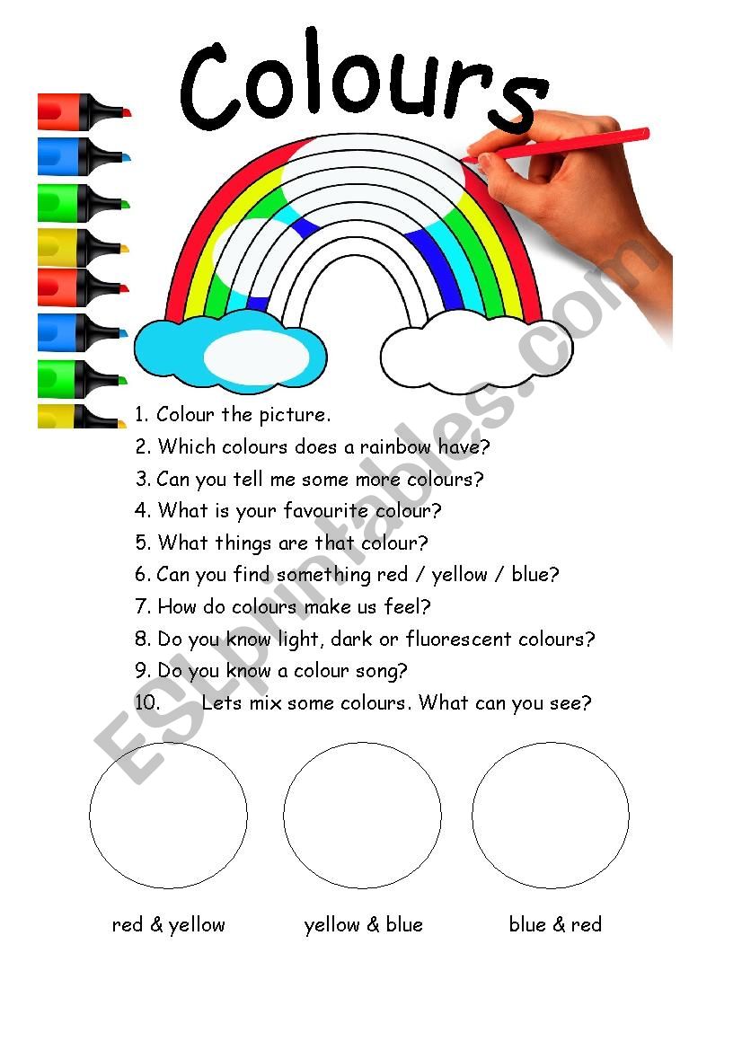 Colour Talk worksheet