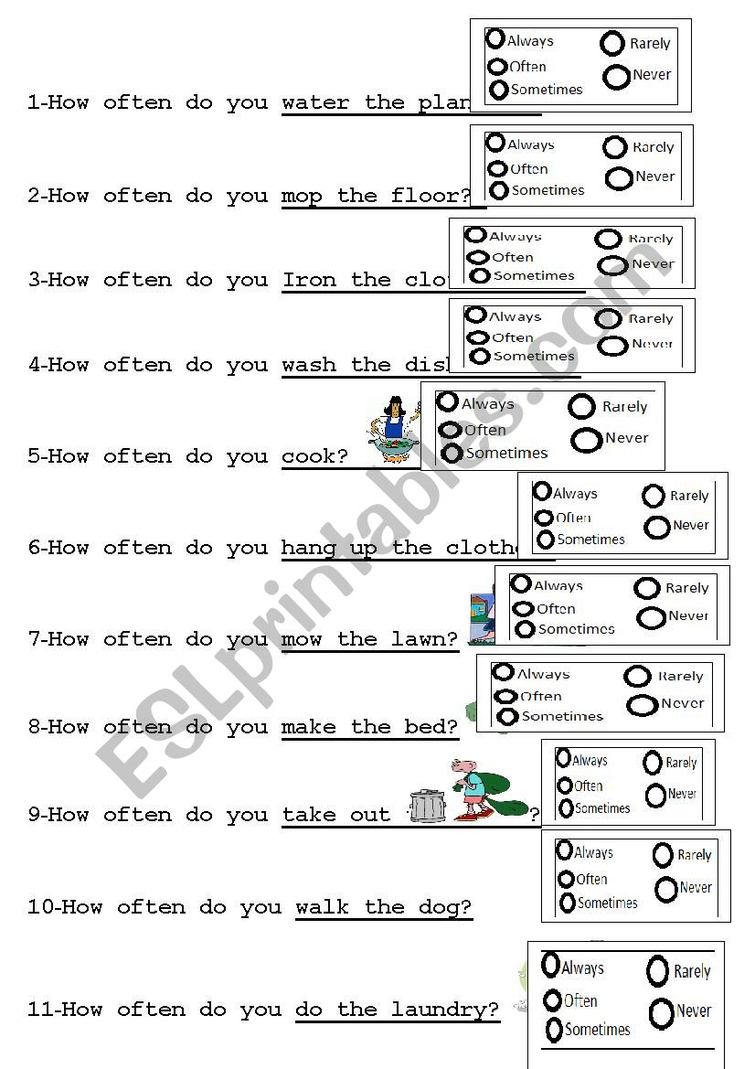 Family Shores worksheet